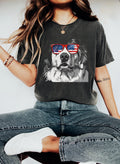 Patriotic Dog Shirt 4th of July Great Pyrenees T Shirt USA Flag Shades Tee Funny Summer Dog Shirt America Pet Lover Tee Graphic Tee – Premium Graphic · Perfect For Daily Wear