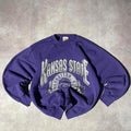 Vintage 90s Kansas State Wildcats Graphic Crewneck Graphic Tee – Aesthetic Look · High-Quality Print