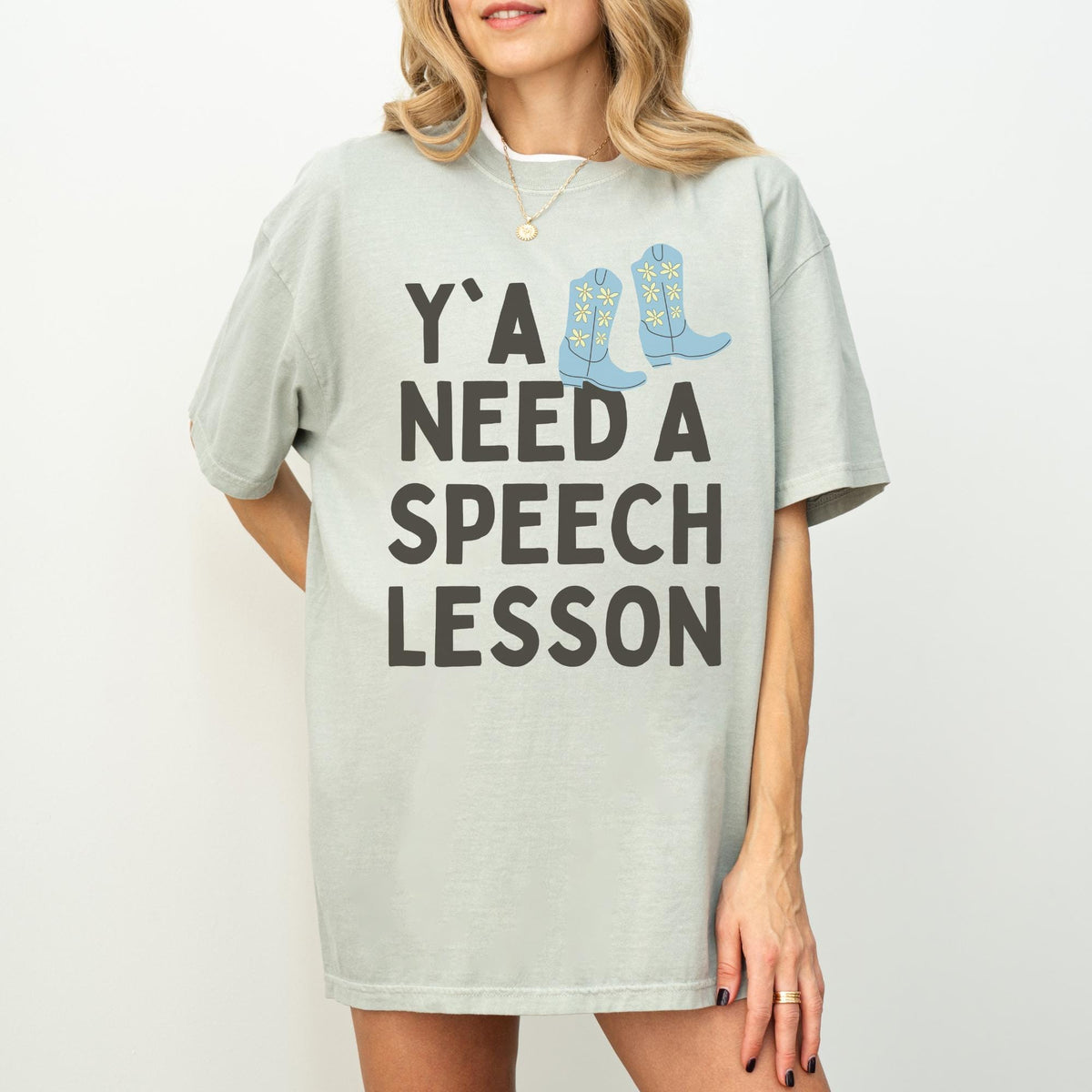 Speech Teacher Tee Shirt for Speech Therapist Funny Saying Western Aesthetic TShirt for Speech Language Pathologist Silly SLP Major Tee Graphic Tee – Fan Favorite · Trending Graphic Apparel
