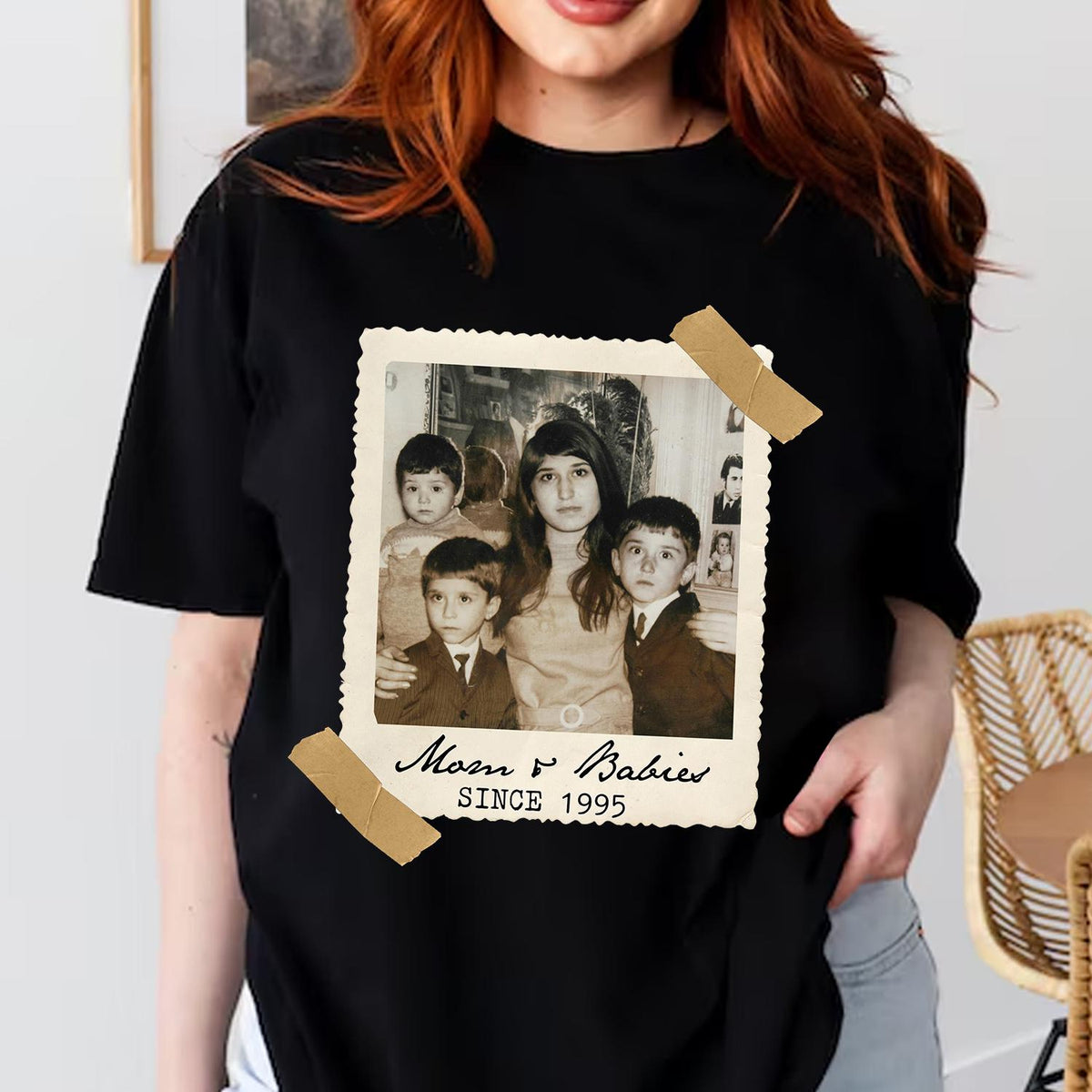 Custom Vintage Photo And Year Vintage 1995 shirt Custom picture shirt Vintage photo tee Graphic Tee – Everyday Comfort · Great Gift For Fans