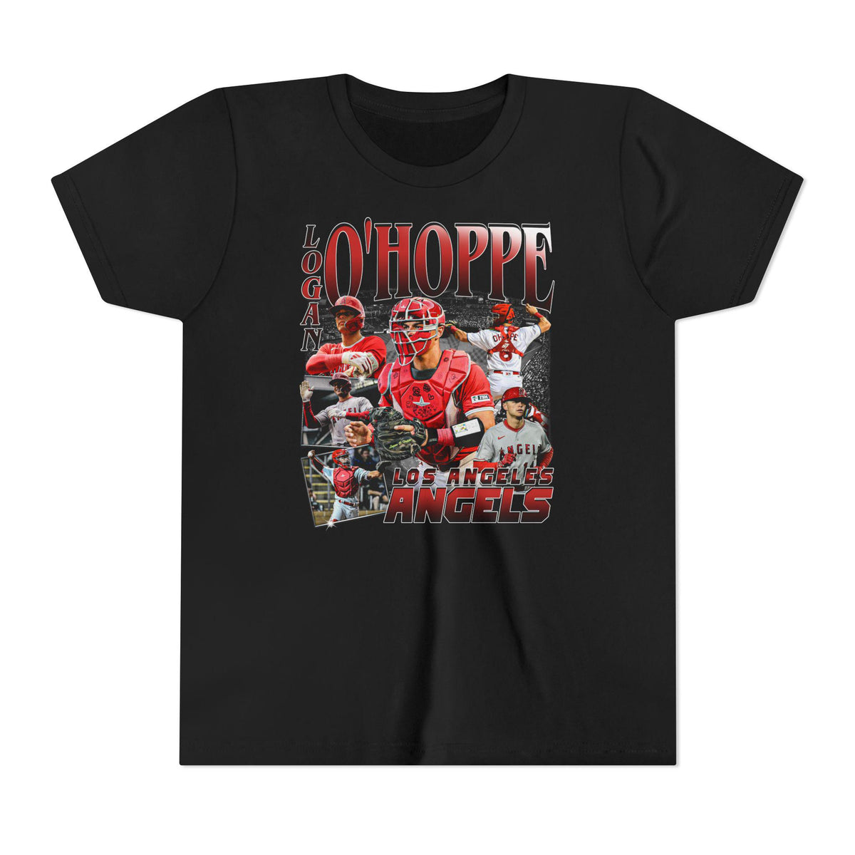 Logan O39Hoppe T Shirt Retro Angels Baseball Tee T Shirt Youth Graphic Tee – Easygoing Wear · Perfect For Daily Wear