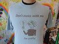 Vintage Don39t Mess With Me I39m Crafty Arts and Crafts T Shirt Size M Graphic Tee – Easygoing Wear · Must-Have Style