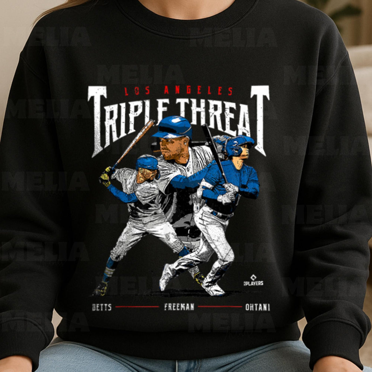 Los Angeles Triple Threat PNG Graphic featuring Players Baseball PNG Retro Athletic Graphic High Quality PNG File Digital Download Graphic Tee – Feel-Good Design · High-Quality Print