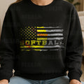Distressed American Flag Softball PNG Design for T Shirt Printing Patriotic Softball Team Sublimation Clipart Digital Download Print Graphic Tee – Soft Feel · Great Gift For Fans
