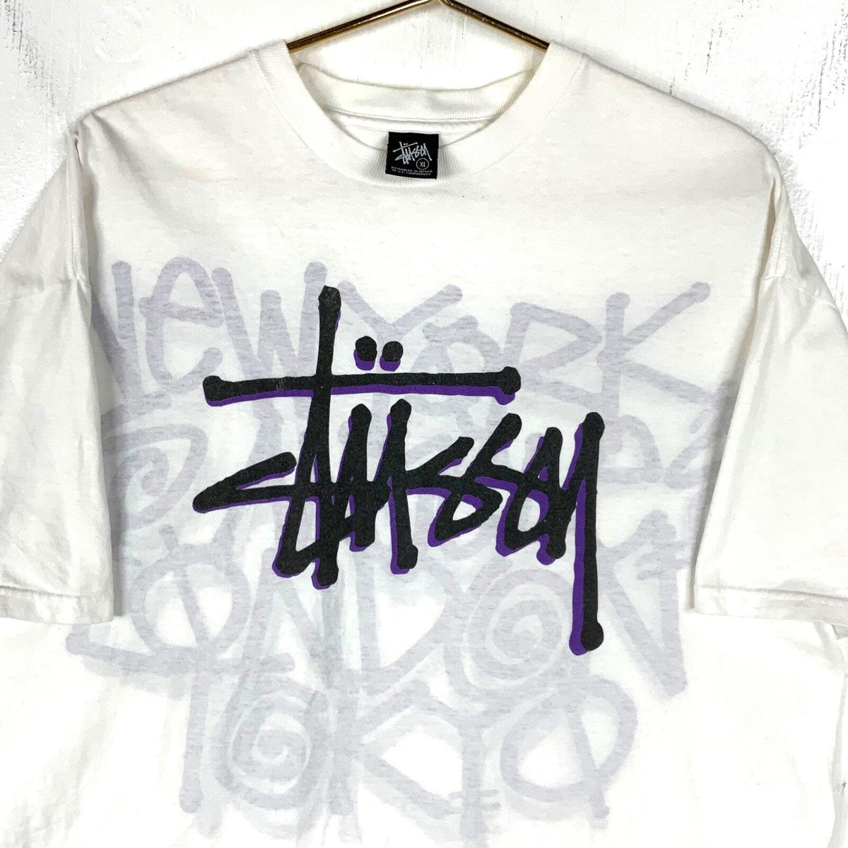 Stussy TShirt Size XL White Double Sided Y2K Skate Streetwear Graphic Tee – Premium Graphic · Trending Graphic Apparel