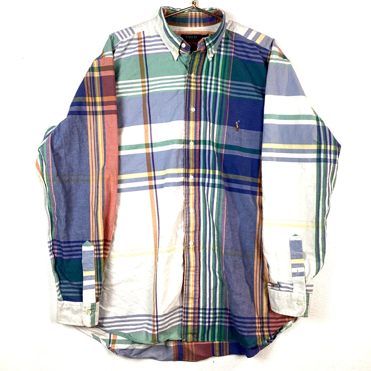 Polo Ralph Lauren Shirt Size XL Multicolor Plaid Long Sleeve Button Up Graphic Tee – Cozy Vibes · Great Gift For Fans