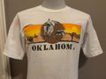 Vintage 8039s Oklahoma Desert Sunset Cowboy Western Tshirt XL Graphic Tee – Aesthetic Look · High-Quality Print