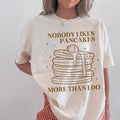 Pancake Lover Tee Shirt for Food Lover Who Loves Pancakes Cute Brinner Tee for Mom Silly Weirdcore Dreamcore Breakfast Shirt with Stars Graphic Tee – Aesthetic Look · High-Quality Print