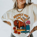 Comfort Colors Respect the Locals Oklahoma Shirt Oklahoma Tshirt Oklahoma Tee Graphic Tee – Bold Style · Perfect For Daily Wear