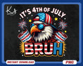 Bruh It39s 4th Of July Bald Eagle PNG Eagle 4th Of July Png Patriotic Eagle USA Png American Eagle Png Eagle With Hat Flag Usa Eagle Png Graphic Tee – Soft Feel · Perfect For Daily Wear