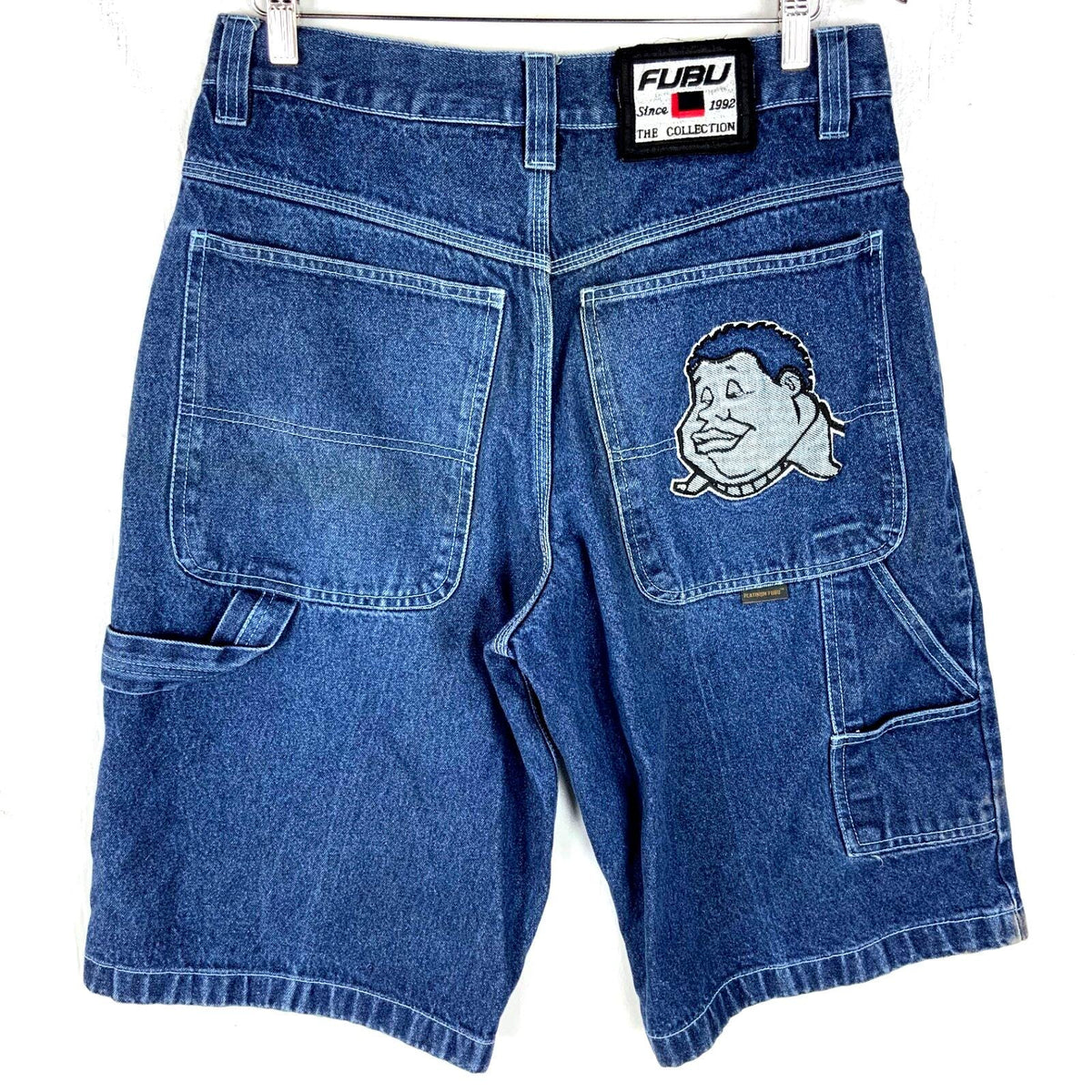 Vintage Fubu Carpenter Denim Jean Shorts 33 Blue Y2k Graphic Tee – Soft Feel · High-Quality Print