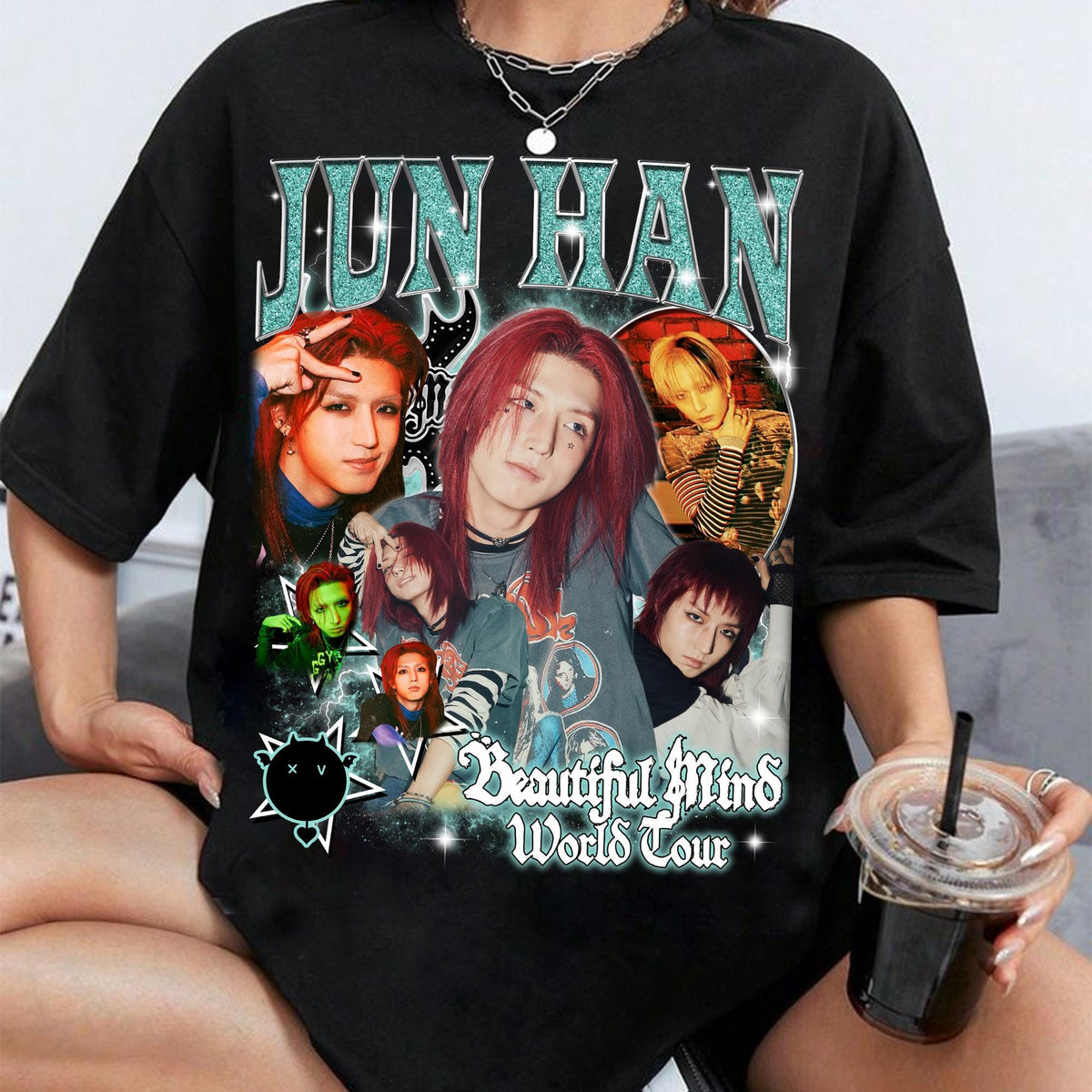 Retro Jun Han Xdinary Heroes T shirt Xdinary Heroes Beautiful Mind World Tour 2025 Tee Beautiful Mind Album Xdinary Heroes Live and Fall Graphic Tee – Bold Style · Top Pick For Any Outfit
