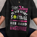 Jesus in Her Heart Softball PNG Faith Based Funny Pitcher Design for T Shirts Christian Softball Sublimation File Girl Sports PNG Graphic Tee – Feel-Good Design · Trending Graphic Apparel
