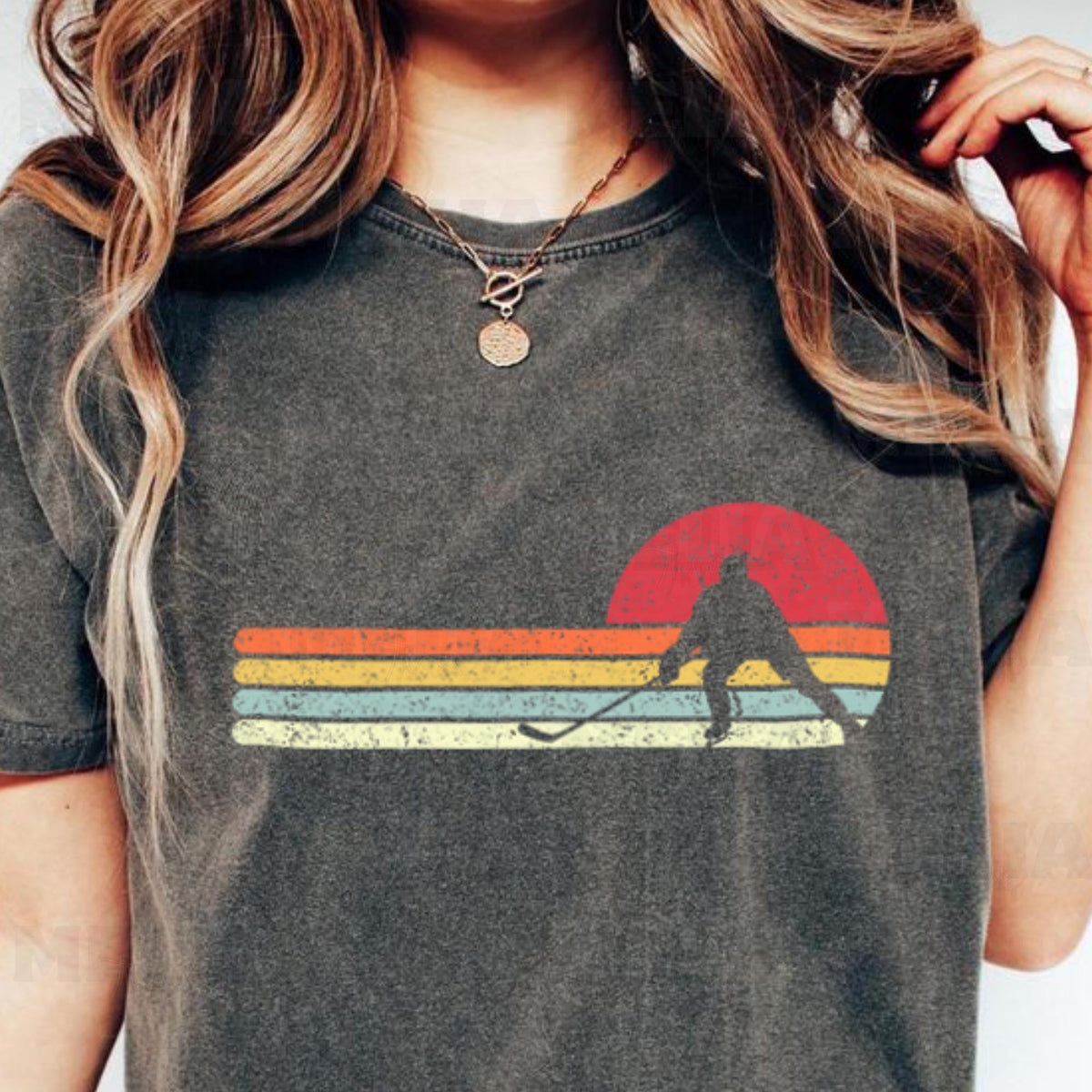 Retro Ice Hockey PNG Design for T shirts Stickers and Apparel Vintage Style Digital Download Graphic Tee – Warm & Stylish · Top Pick For Any Outfit