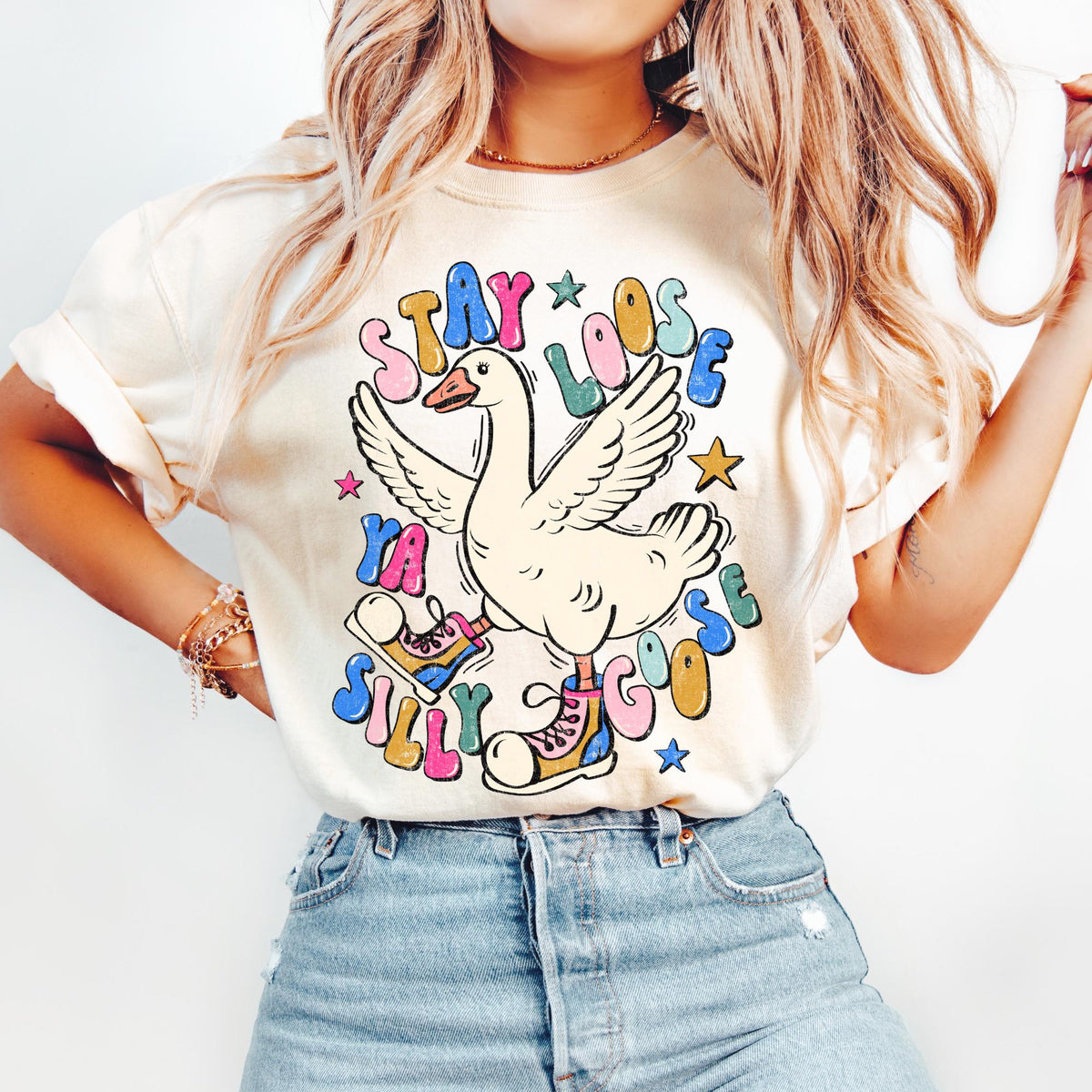 Stay Loose Goose Shirt Funny Goose Shirt Goose Tshirt Goose Tee Gift for Her Gift for BFF Graphic Tee – Easygoing Wear · Trending Graphic Apparel