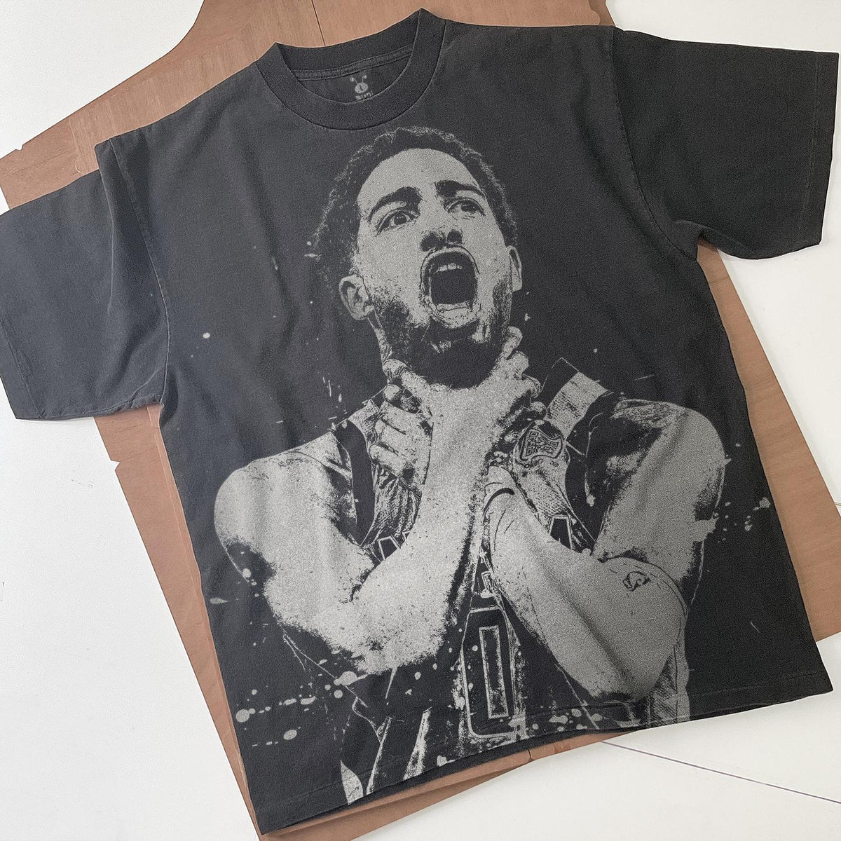 Tyrese Haliburton Handmade Bleached t shirt Basketball Unisex Faded black cotton t shirt spray art Gift for him Gift for her Graphic Tee – Everyday Comfort · Trending Graphic Apparel