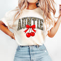 Coquette Auntie Shirt Auntie Cherries Shirt Coquette Shirt Cherry Shirt Coquette Bow Shirt Auntie Leopard Bow Shirt Graphic Tee – Cozy Vibes · Great Gift For Fans
