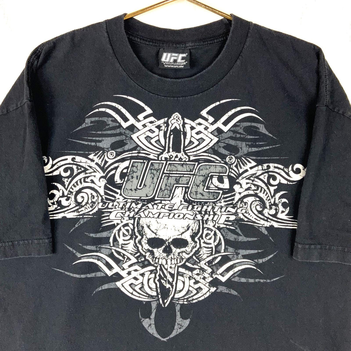 Y2K Ufc TShirt Size XL Black Grunge Skull Ultimate Fighting Championship Mma Graphic Tee – Warm & Stylish · Perfect For Daily Wear