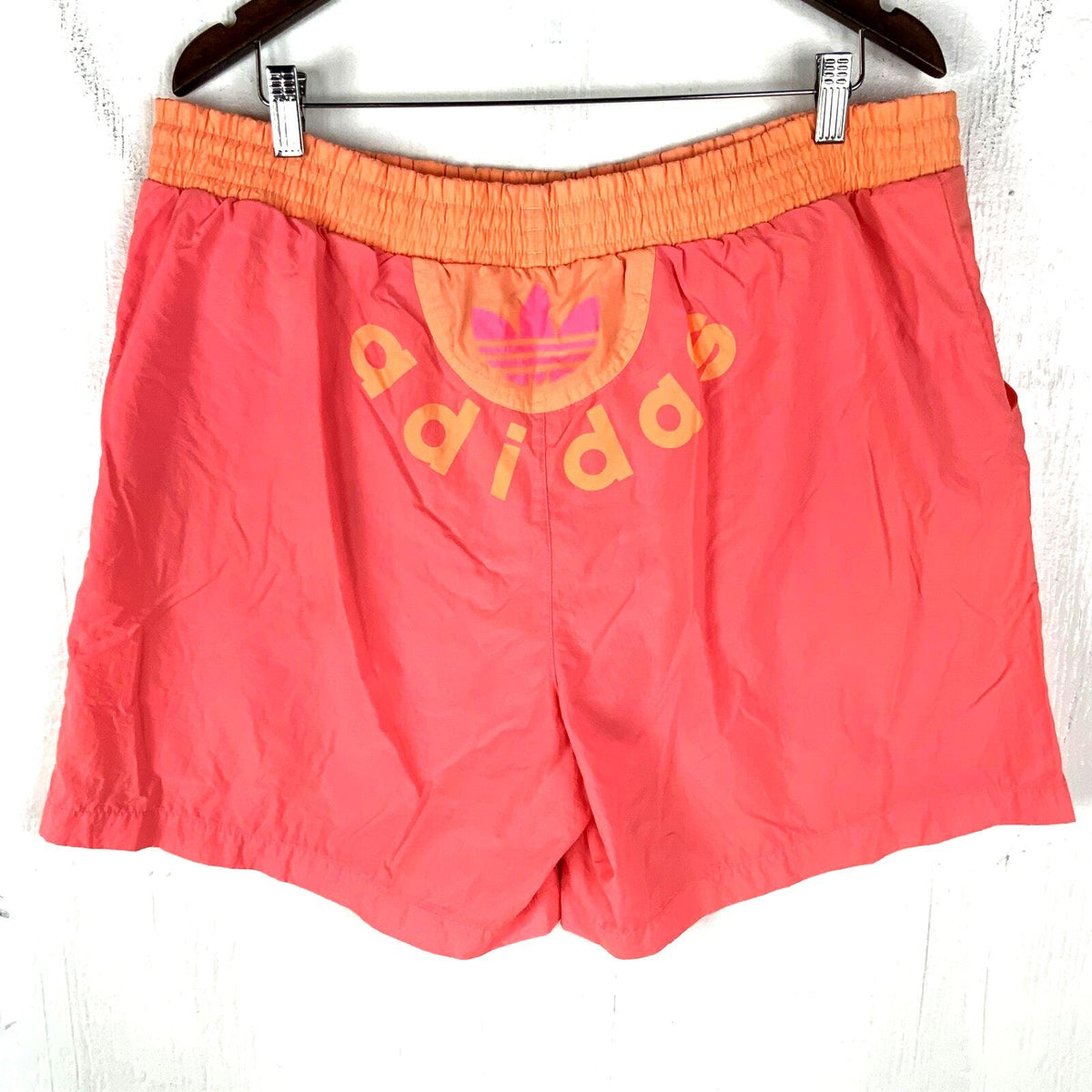Vintage Adidas Nylon Swim Shorts Large Pink Lined Trefoil 80s 90s Graphic Tee – Cozy Vibes · Great Gift For Fans