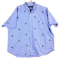 Polo Ralph Lauren Oxford Shirt Shirt Size 2XB Blue Check Palm TreeEmbroidered Graphic Tee – Bold Style · High-Quality Print