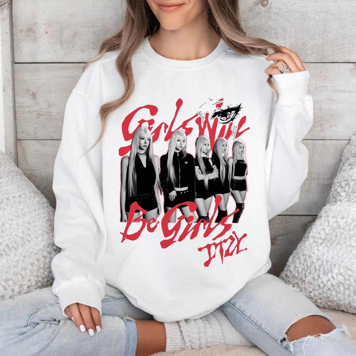 Retro Itzy Girls Will Be Girls Sweatshirt Itzy Kiss Tell Shirt ITZY Born to Be 2nd World Tour Shirt Itzy Twinzy Shirt Yuna Yeji Lia Sweatshirt – Warm & Stylish · Trending Graphic Apparel