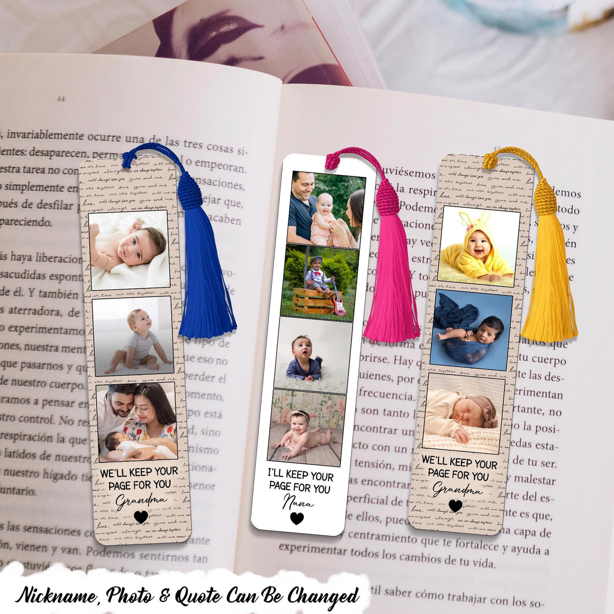 Custom Photo We39ll Keep Your Page For You Personalized Acrylic Bookmark With 13 Colors Tassel Fathers Day GiftReading Gift For Book Lover Graphic Tee – Feel-Good Design · Top Pick For Any Outfit