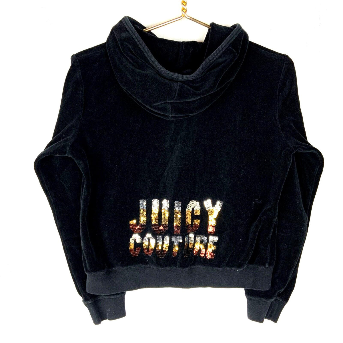 Vintage Juicy Couture Velour Women39s Sweatshirt Hoodie Large Black Full Zip Y2k Hoodie – Cozy Vibes · Trending Graphic Apparel