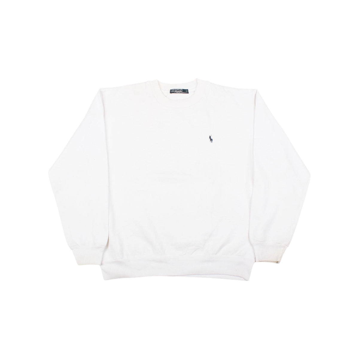 Vintage Polo Ralph Lauren White Crewneck Sweatshirt Embroidered Logo Classic Made in USA Sweatshirt – Cozy Vibes · Must-Have Style