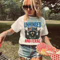 Unhinged and Feral Raccoon Retro July 4th Shirt July 4th Tee Independence Day Shirt 4th of July Party TShirt Trendy Usa Celebration Shirt Graphic Tee – Everyday Comfort · Great Gift For Fans