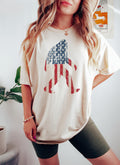 Bigfoot 4th of July Shirt Patriotic Sasquatch Shirt Funny USA Flag Shirt America Independence Day Gift Retro Cryptid Graphic Shirt Graphic Tee – Soft Feel · Perfect For Daily Wear