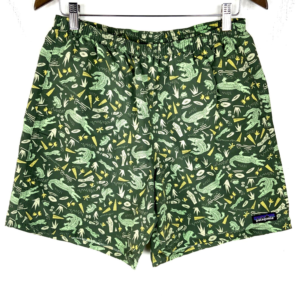 Patagonia Baggies Swim Shorts Medium Green Lined Alligators Crocodiles Tote Bag – Feel-Good Design · High-Quality Print