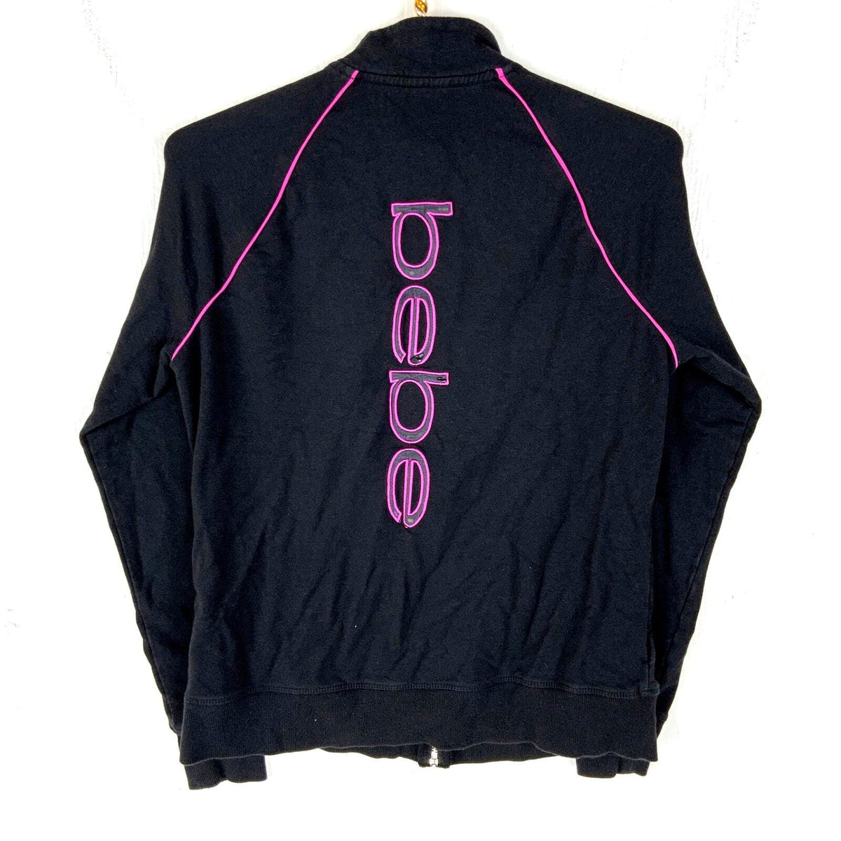 Bebe Women39s Sweatshirt XL Black Full Zip Y2k Sweatshirt – Aesthetic Look · Perfect For Daily Wear
