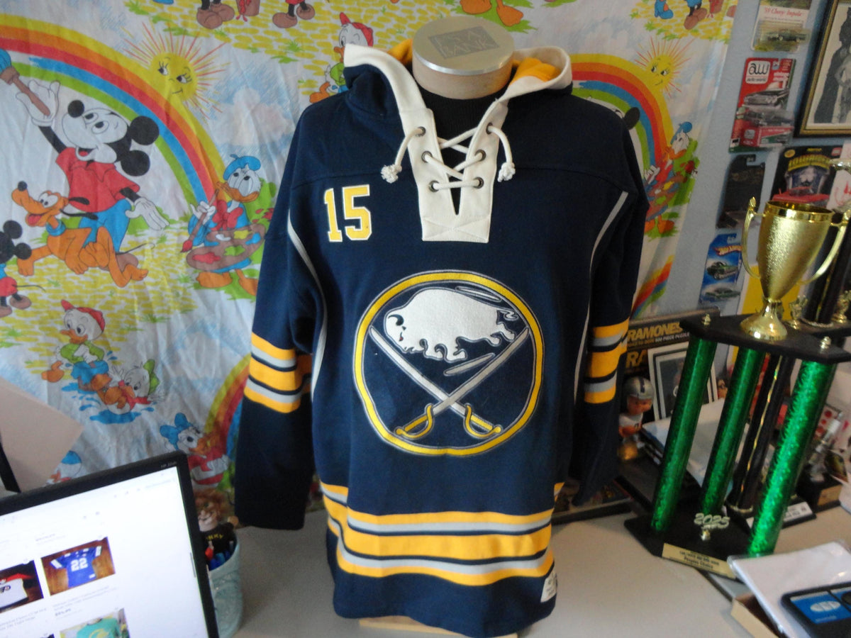 NHL Buffalo Sabres Jack Eichel 15 Hoodie Jersey Sweatshirt Mens L Old Time Hockey Retro Heavy Hoodie – Premium Graphic · Trending Graphic Apparel