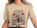 Just One More Page TShirt Book Lover Shirt Floral TShirt Reader Gift Bookish Tee Daisy Flowers Shirt Cute Reading Shirt Graphic Tee – Feel-Good Design · Great Gift For Fans