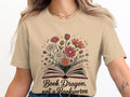 Book Dragon TShirt Floral Book Tee Reader Gift Book Lover Shirt Bookish Apparel Literary T Shirt Funny Book Dragon Graphic Tee – Aesthetic Look · High-Quality Print