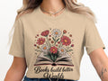 Books Build Better Worlds T Shirt Floral Book Lover Shirt Reading T Shirt Bookish Gift Reader Gift Bookworm Tee Bookworm Shirt Graphic Tee – Premium Graphic · Trending Graphic Apparel