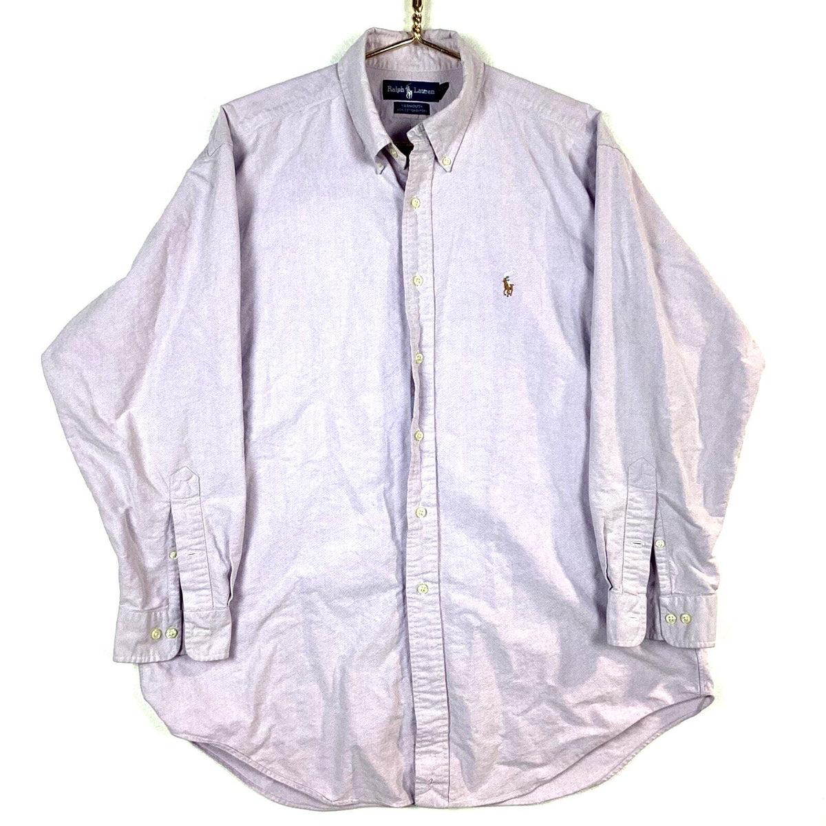 Vintage Polo Ralph Lauren Yarmouth Shirt Size Large Purple Long Sleeve Button Up Graphic Tee – Aesthetic Look · Must-Have Style