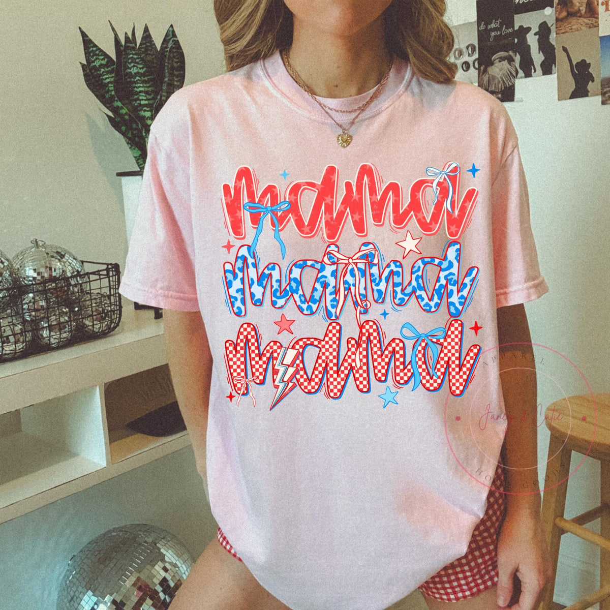 Mama Tshirt July 4th Tee Independence Day Shirt TShirt Usa Patriotic Tee 4th of July Party TShirt Trendy Usa Celebration Shirt Graphic Tee – Bold Style · High-Quality Print
