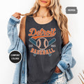 Detroit Baseball Tank Top Comfort Colors Unisex GarmentDyed Sleeveless Shirt Detroit game Tank Detroit fan Athletic Top Soft Cotton Tank Top – Soft Feel · Must-Have Style