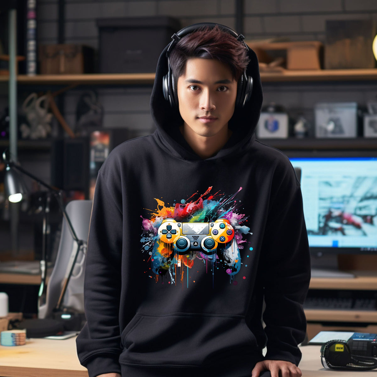 Gaming Hoodie For Gamers Gaming Controller 1 Design Gaming Hoody For Dad Daughter Son Brother Xmas Gifts For Gamers Hoodie – Cozy Vibes · Trending Graphic Apparel