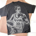 Caitlin Clark Handmade Bleached t shirt Basketball Unisex Faded black cotton t shirt spray art Gift for him Gift for her Graphic Tee – Bold Style · High-Quality Print