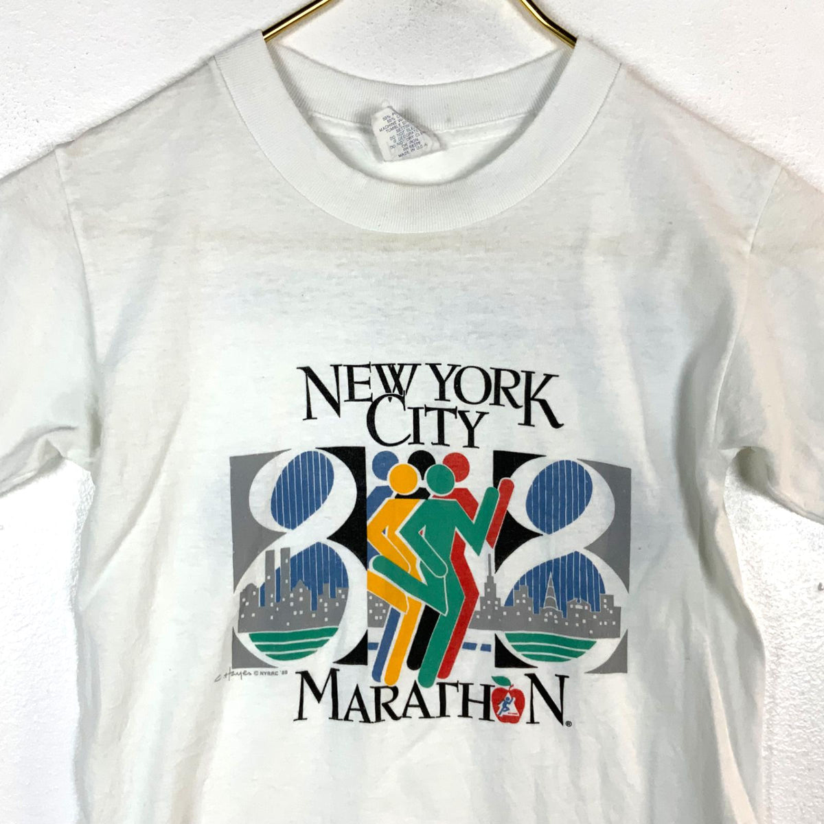 Vintage 1980s New York City Marathon TShirt Small White Made Usa 1988 C Hayes Graphic Tee – Cozy Vibes · Top Pick For Any Outfit