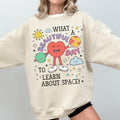 Retro Science Teacher Sweatshirt with Funny Saying Colorful Astronomy Professor Crewneck Astrophysics Major Present with Early 2000s Vibe Sweatshirt – Warm & Stylish · Perfect For Daily Wear