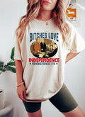 Bitches Love Independence Funny 4th of July Shirt Patriotic Humor Shirt Patriotic Feminist 4th of July Tee Independence Day Gift for Her Graphic Tee – Easygoing Wear · Must-Have Style