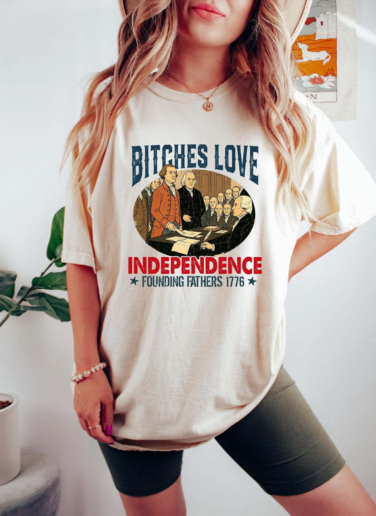 Bitches Love Independence Funny 4th of July Shirt Patriotic Humor Shirt Patriotic Feminist 4th of July Tee Independence Day Gift for Her Graphic Tee – Easygoing Wear · Must-Have Style