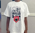 Vintage 90s Pilsner Escuudo white Tshirt modeled size M Graphic Tee – Feel-Good Design · Trending Graphic Apparel