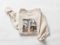 Pumpkin Skeleton Sweatshirt Just Waiting for Halloween Shirt Spooky Halloween Crewneck Cozy Autumn Gift for Her Sweatshirt – Cozy Vibes · High-Quality Print