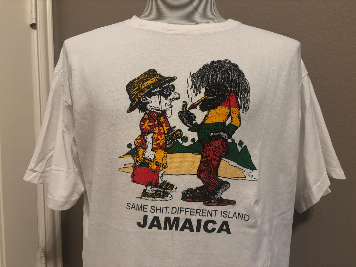Vintage 90s Jamaica Same Sht Different Island Vacation Tshirt XL Graphic Tee – Warm & Stylish · High-Quality Print