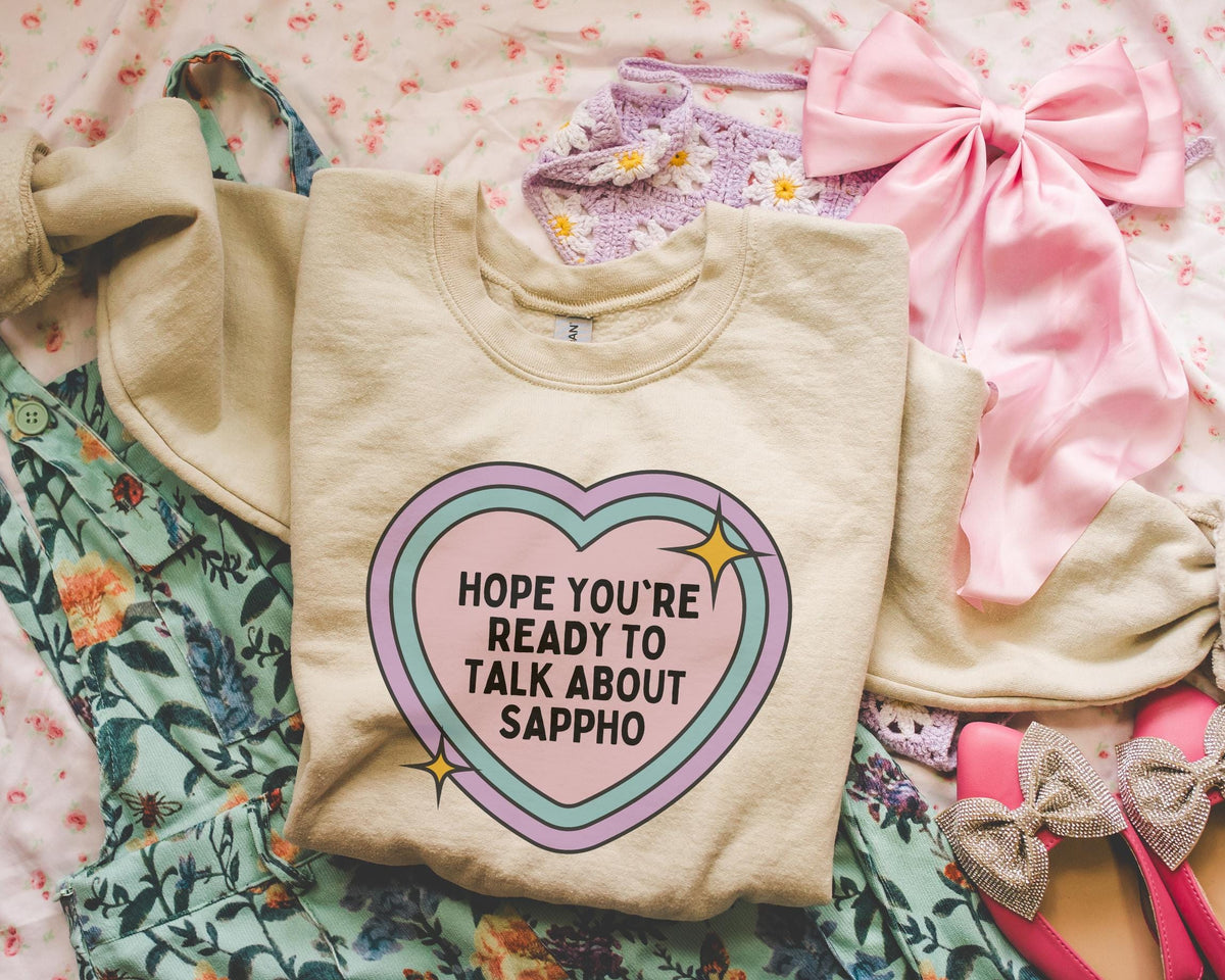 Ancient Greek History Professor Sappho Humanities Major Graduation Gift LGBTQ Lyrical Poetry Sweatshirt Womens History Buff Gift for Her Sweatshirt – Fan Favorite · Must-Have Style