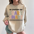 Halloween Teacher Sweatshirt Elementary School Teacher My Students Are Scary Smart Spooky Season Second Grade Crew Matching Teacher Shirt Sweatshirt – Aesthetic Look · Trending Graphic Apparel